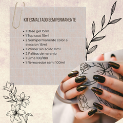 Kit Semipermanente 9 Unidades Tejar // Removedor Base Top Color en internet