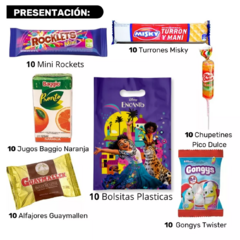 Combo Premium Golosinas + Bolsitas Disney 10 Niños Cumpleaños
