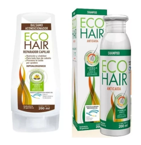 Eco Hair Shampoo + Acond Crecimento Anticaida Ecohair X 200 ml - comprar online