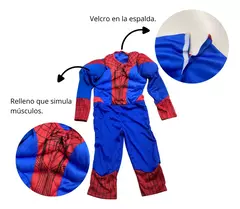 Disfraz Hombre Araña Musculos // Mascara Spiderman Aracnido en internet