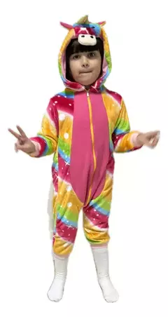 Pijama Enterito Infantil Con Capucha Mameluco Niños Disfraz - comprar online