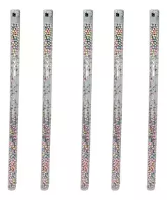 Vara Plastica Luminosa Led Con Bolitas Pastel X 5 Cotillon - tienda online