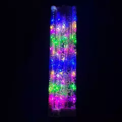 Imagen de Vara Plastica Luminosa Led Con Bolitas Pastel X 5 Cotillon