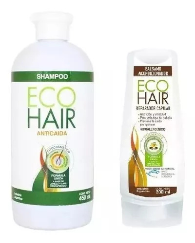 Eco Hair Shampoo 450ml + Acond Crecimento Anticaida Ecohair - comprar online