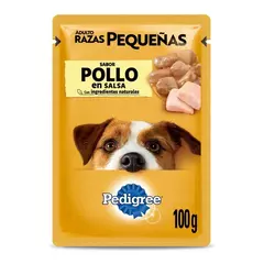 Pedigree Pouch Adulto Raza Pequeña Pollo En Salsa X 100G