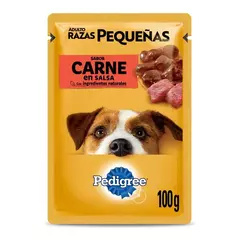 Pedigree Pouch Adulto Raza Pequeña Carne En Salsa X 100G