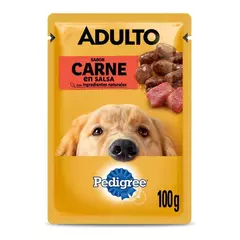 Pedigree Pouc Adulto Carne En Salsa X 100 Grs