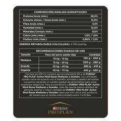 Pro Plan Active Mind 7+ Med Y Gde X 15 Kg - Pipa Store