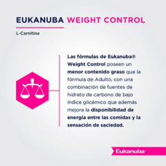 Eukanuba Perro Adulto Control De Peso Mediano X 15 Kg - comprar online