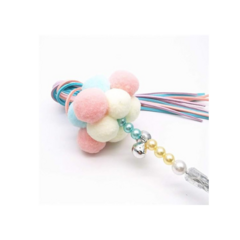 Varita para gatos con pompón y cascabel - comprar online