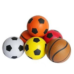 Pelota deportiva blanda chica 4 cm x 2 Unidades