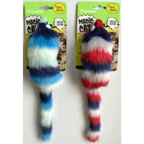 Raton Tricolor rayado cola larga 29cm