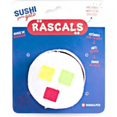 Juguete Para Gato Sushi Anti Estrés Blanco
