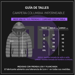 CAMPERA COLUMBIA IMPERMEABLE AZUL PETROLEO - Elixir Indumentaria