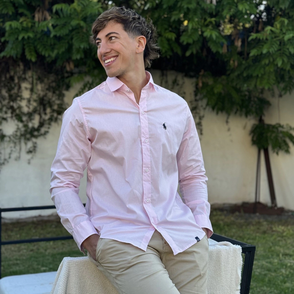 CAMISA POLO CLASSIC FIT ROSA