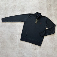 SWEATER MEDIOCIERRE POLO AZUL MARINO - comprar online