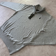 SWEATER MEDIOCIERRE POLO GRIS MELANGE - tienda online