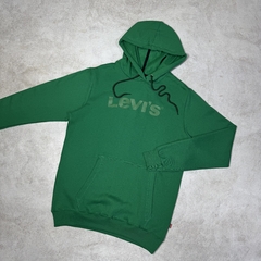 BUZO HOODIE LEVI'S ESTAMPA CLASICA VERDE - comprar online