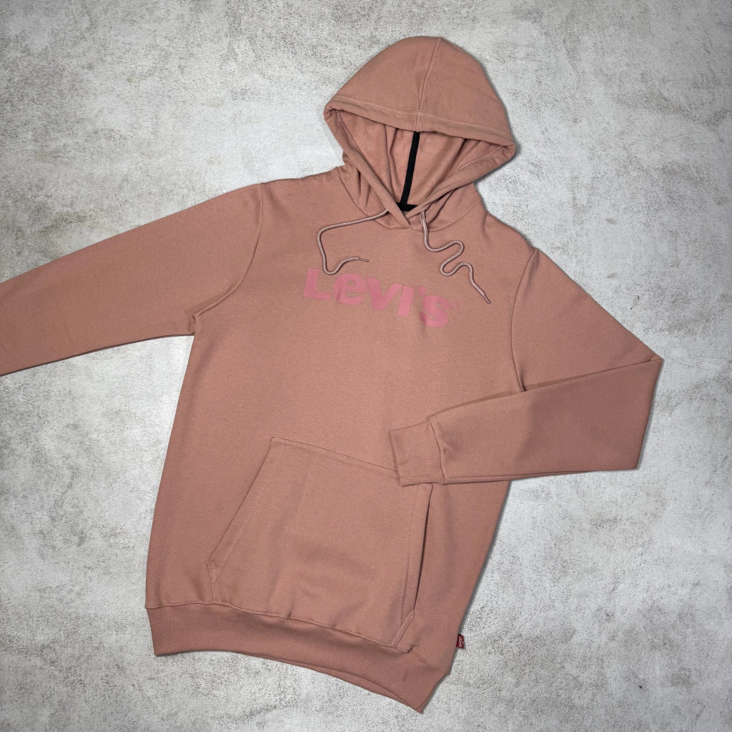 BUZO HOODIE LEVI'S ESTAMPA CLASICA ROSA