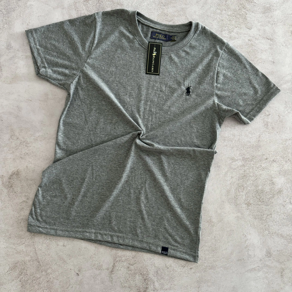 REMERA POLO CLÁSICA GRIS TOPO