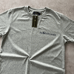 REMERA POLO MINIMAL GRIS MELANGE - comprar online