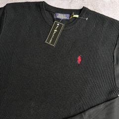 PULLOVER TRAMADO NEGRO - tienda online