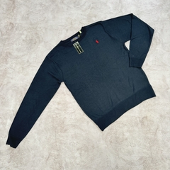 SWEATER POLO CLÁSICO AZUL MARINO - comprar online