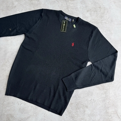 PULLOVER TRAMADO POLO AZUL MARINO en internet