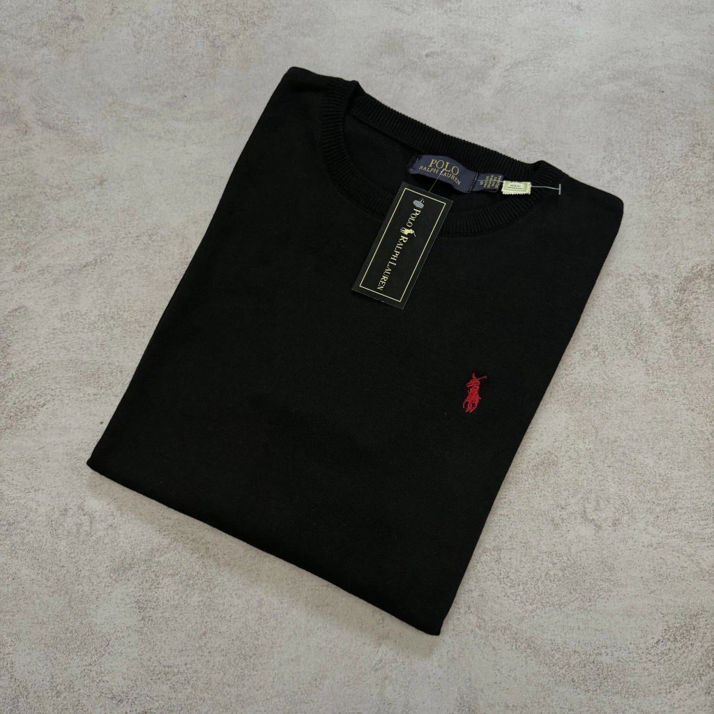 SWEATER POLO CLÁSICO NEGRO