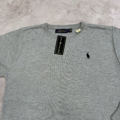 Imagen de SWEATER POLO CLÁSICO GRIS MELANGE