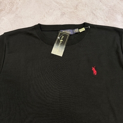 SWEATER POLO CLÁSICO NEGRO - tienda online