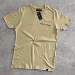 REMERA POLO MINIMAL BEIGE