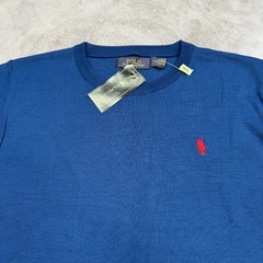 SWEATER POLO CLÁSICO AZUL AERO - tienda online