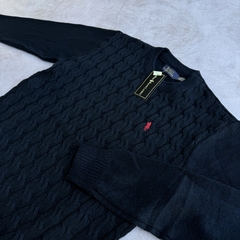 SWEATER POLO VINTAGE AZUL - tienda online