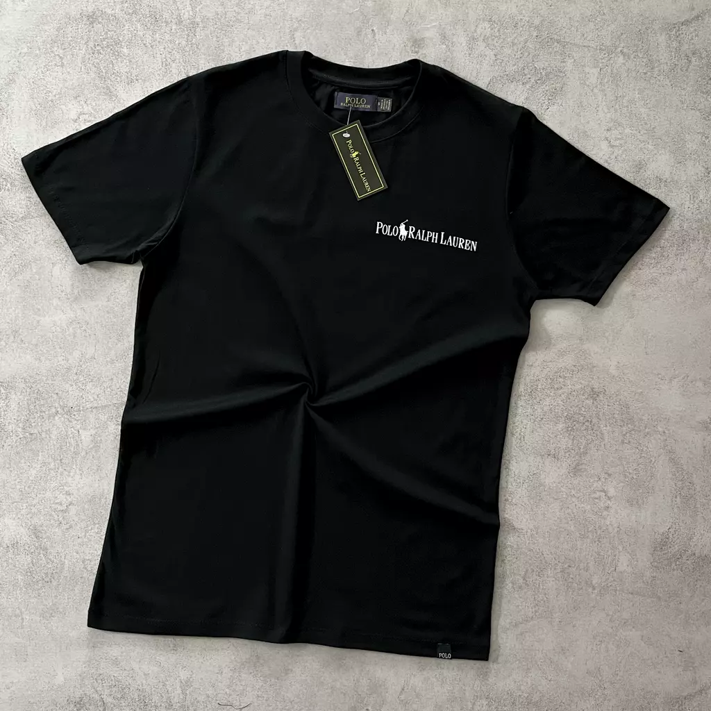 REMERA POLO MINIMAL NEGRA