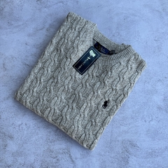 SWEATER POLO VINTAGE BEIGE - Elixir Indumentaria