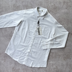 CAMISA DE LINO MANGA LARGA BLANCA en internet