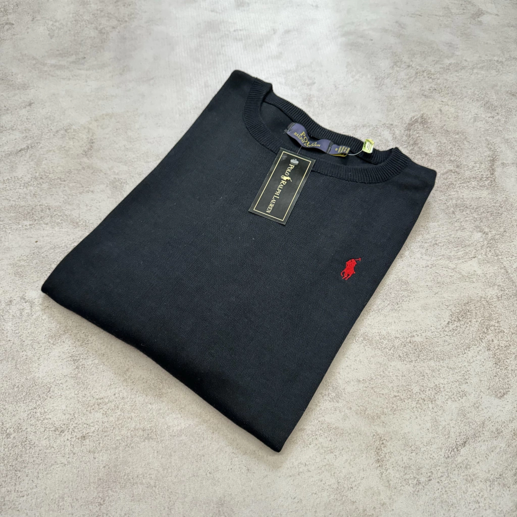 SWEATER POLO CLÁSICO AZUL MARINO