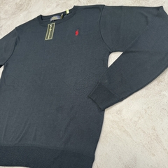 SWEATER POLO CLÁSICO AZUL MARINO - Elixir Indumentaria