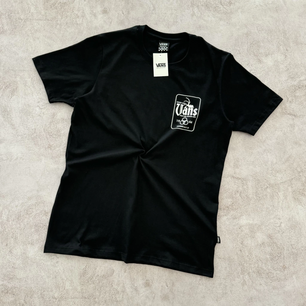 REMERA VANS ESTAMPA GOOD OLD NEGRO