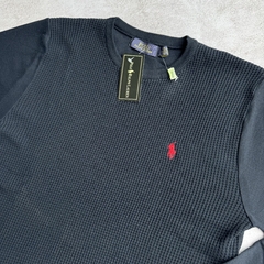 PULLOVER TRAMADO POLO AZUL MARINO - tienda online