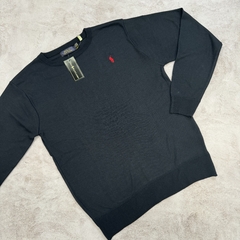 SWEATER POLO CLÁSICO AZUL MARINO en internet