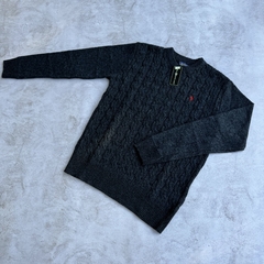 Imagen de SWEATER POLO VINTAGE GRIS OSCURO