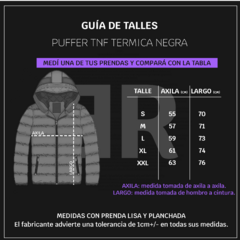 PUFFER TNF TERMICA NEGRA - comprar online