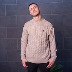 SWEATER POLO VINTAGE BEIGE