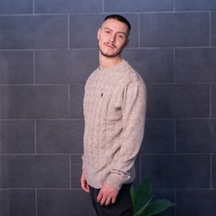 SWEATER POLO VINTAGE BEIGE - comprar online