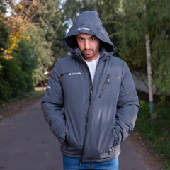 CAMPERA COLUMBIA IMPERMEABLE GRIS - Elixir Indumentaria