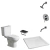 Combo Baño Inodoro Bari Ferrum con Receptaculo y Ducha FV