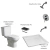 Combo Baño Inodoro Bari Ferrum con Receptaculo y Ducha FV - comprar online
