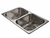 Pileta de Cocina R63/18FCR Doble Johnson sobreencimera - comprar online